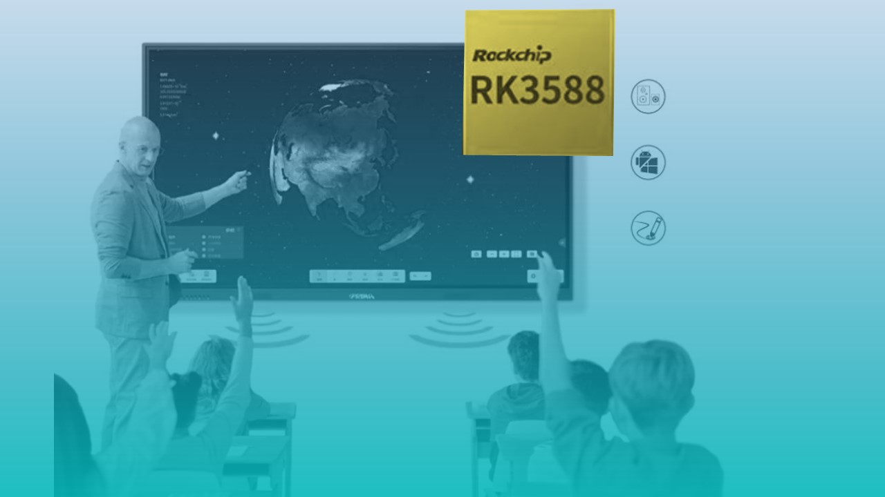 Įrengtas RK3588 ï¼ išmanusis didelio ekrano leidimas, kad paspartintų skaitmeninę švietimo pramonės transformaciją