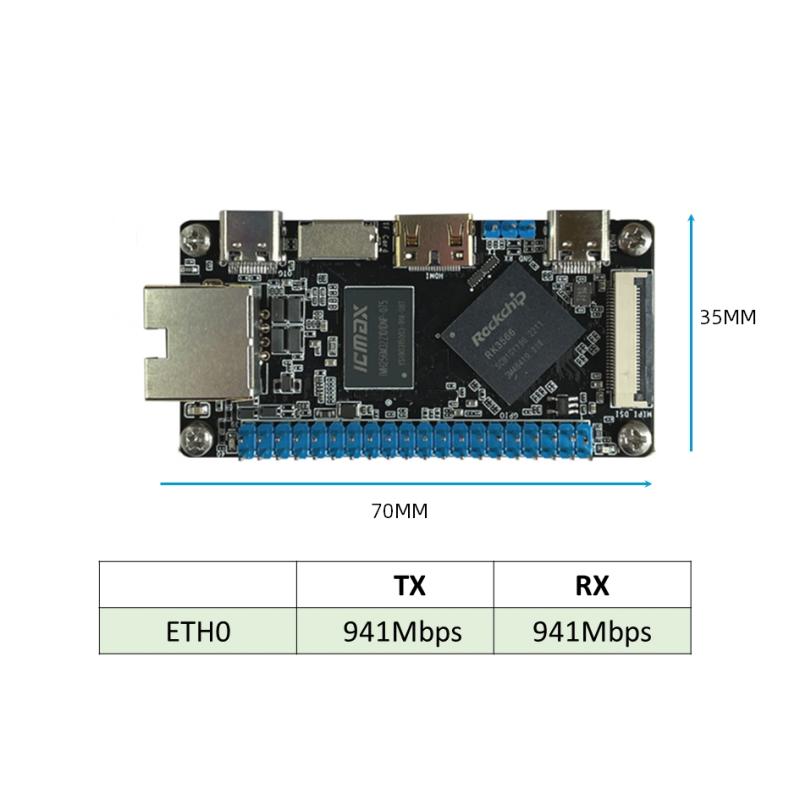 Kišeninis RK3566 SBC vienos plokštės kompiuteris