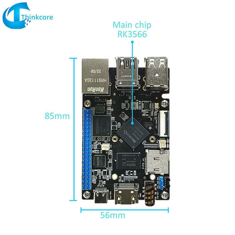 RK3566 SBC vienos plokštės kompiuteris, suderinamas su Raspberry Pi